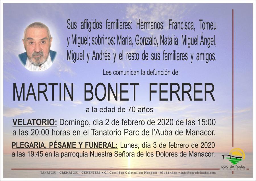 MARTIN BONET FERRER