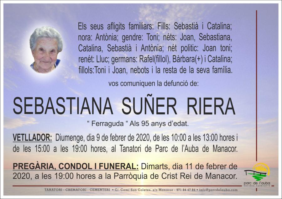 SEBASTIANA SUÑER RIERA