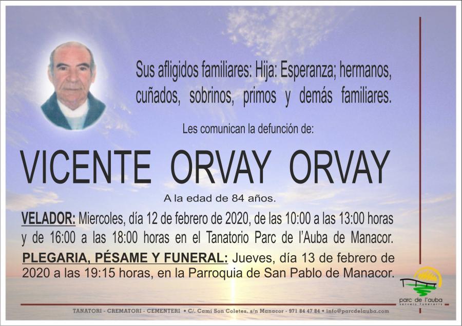 VICENTE ORVAY ORVAY
