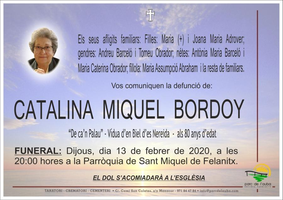 CATALINA MIQUEL BORDOY