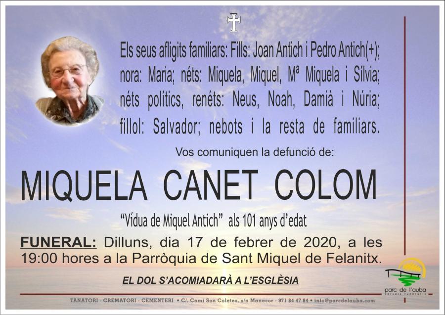 MIQUELA CANET COLOM