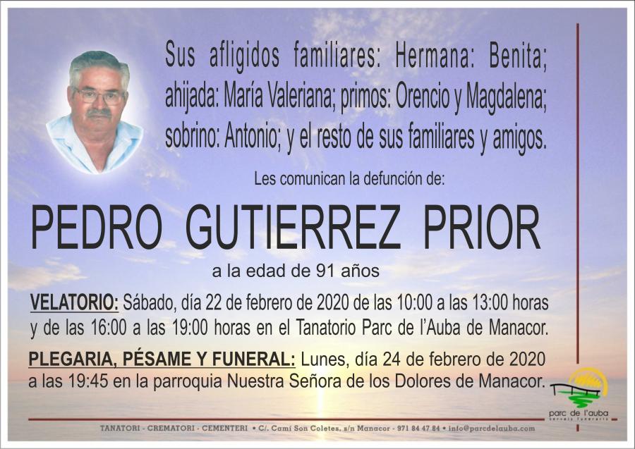 PEDRO GUTIERREZ PRIOR
