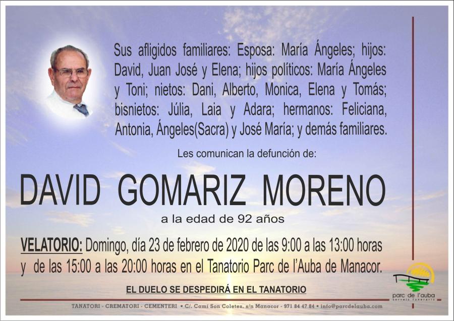 DAVID GOMARIZ MORENO