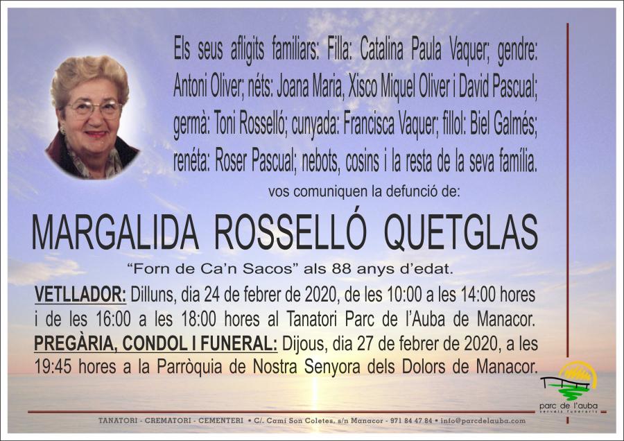 MARGALIDA ROSSELLÓ QUETGLAS