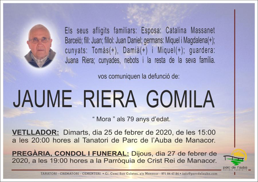 JAUME RIERA GOMILA