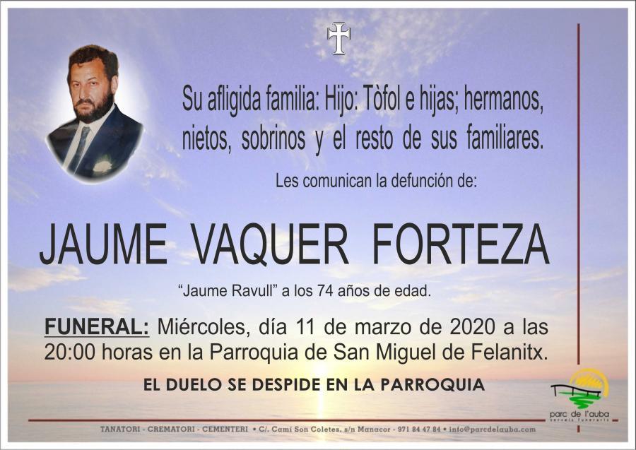 JAUME VAQUER FORTEZA