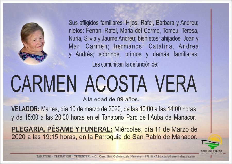 CARMEN ACOSTA VERA