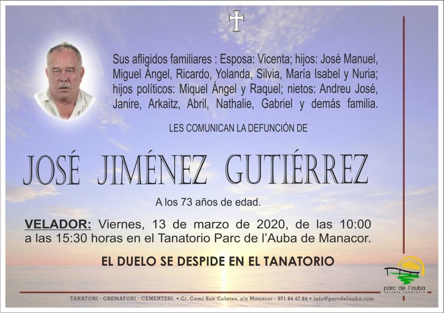 JOSÉ JIMÉNEZ GUTIÉRREZ