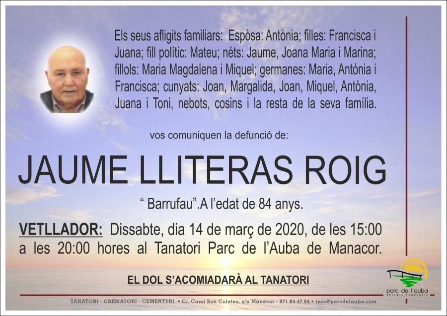 JAUME LLITERAS ROIG