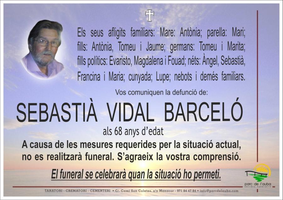 SEBASTIÀ VIDAL BARCELÓ