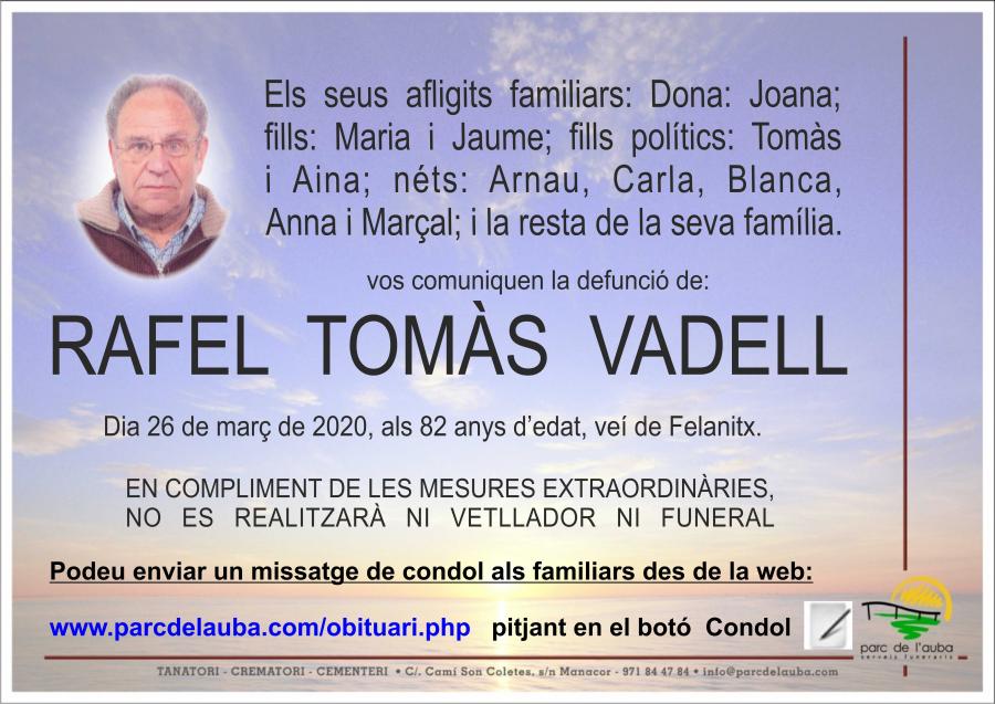 RAFEL TOMÀS VADELL