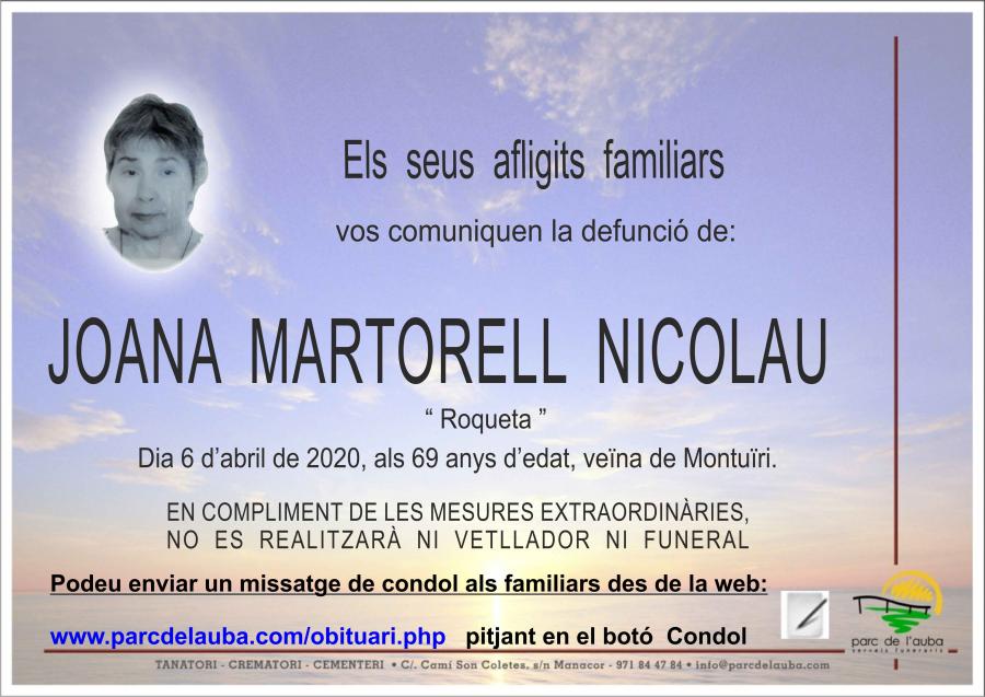 JOANA MARTORELL NICOLAU