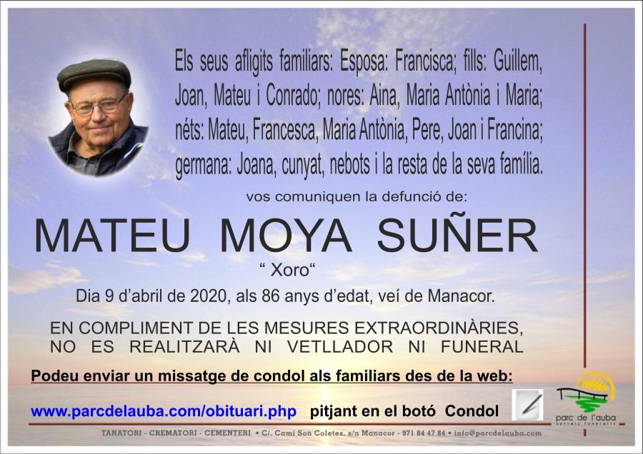 MATEU MOYA SUÑER