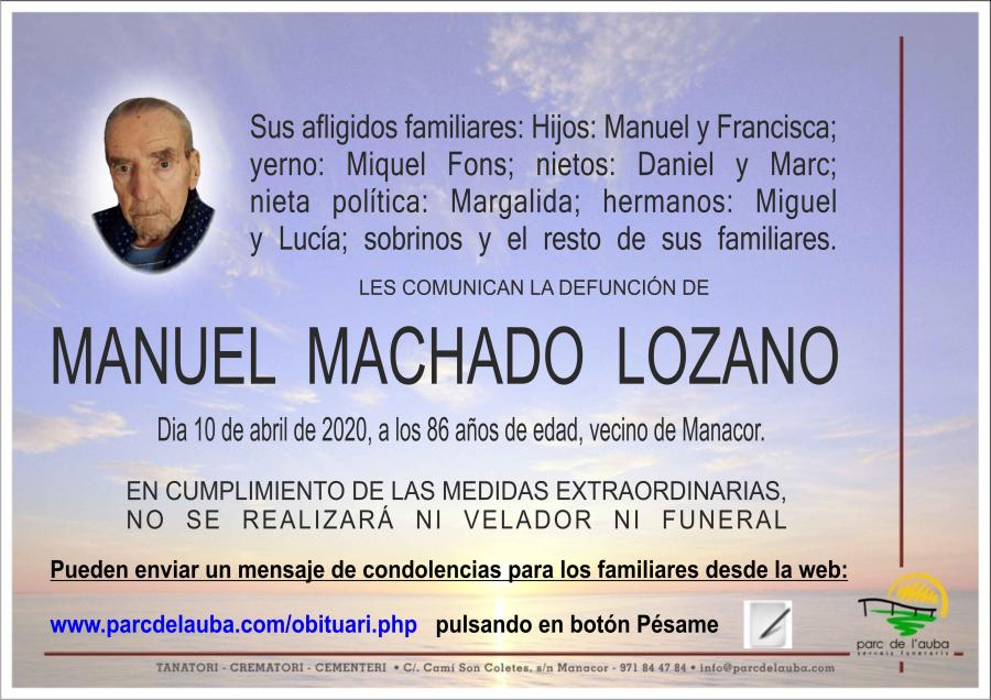 MANUEL MACHADO LOZANO