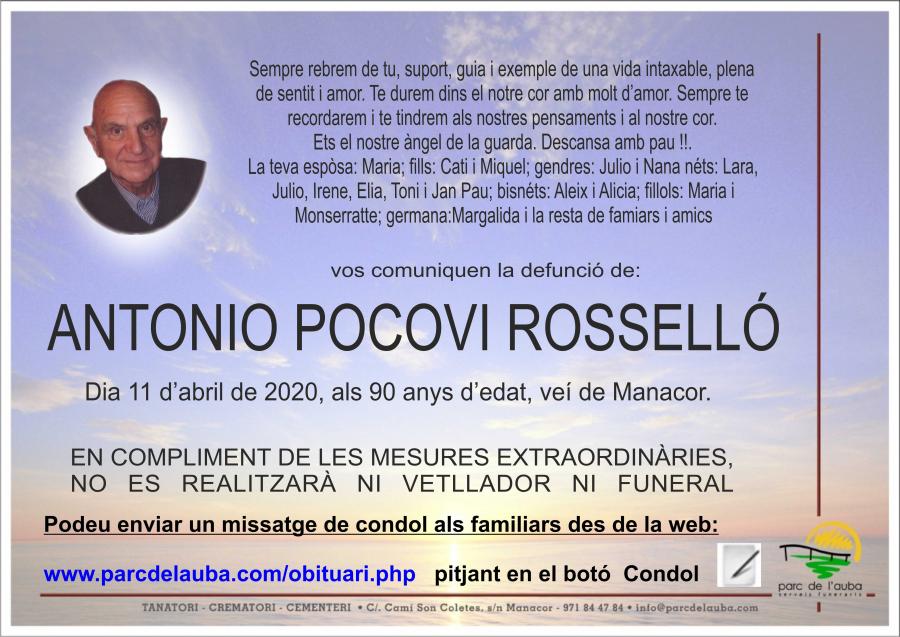 ANTONIO POCOVI ROSSELLÓ