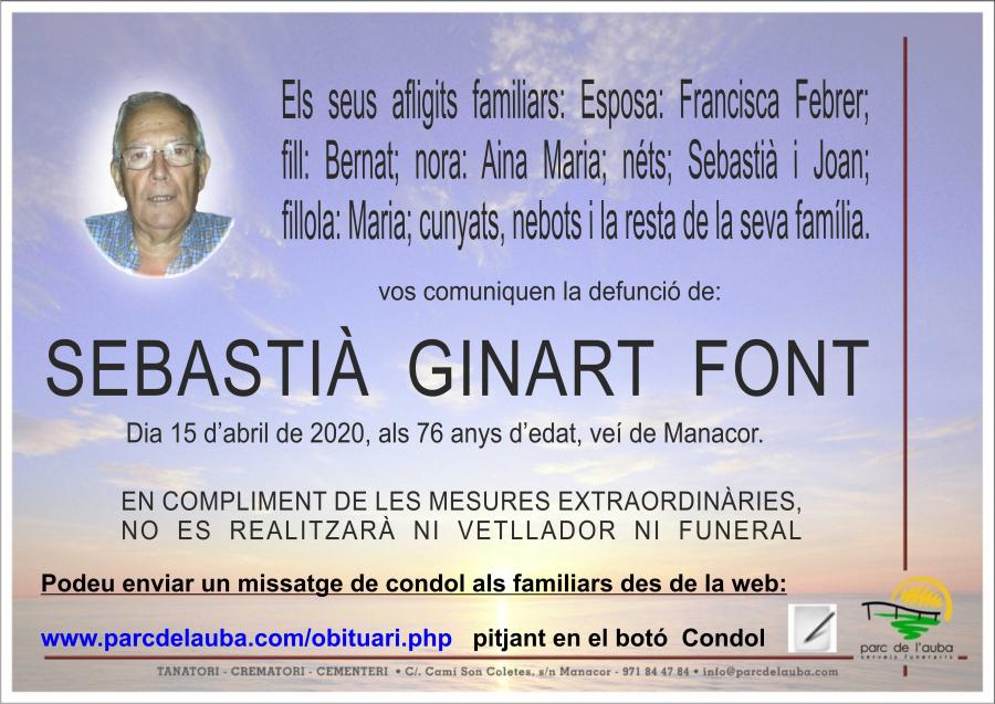 SEBASTIÀ GINART FONT