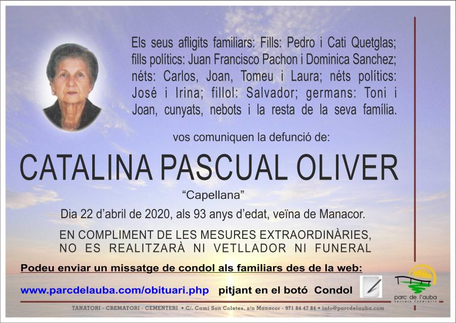 CATALINA PASCUAL OLIVER