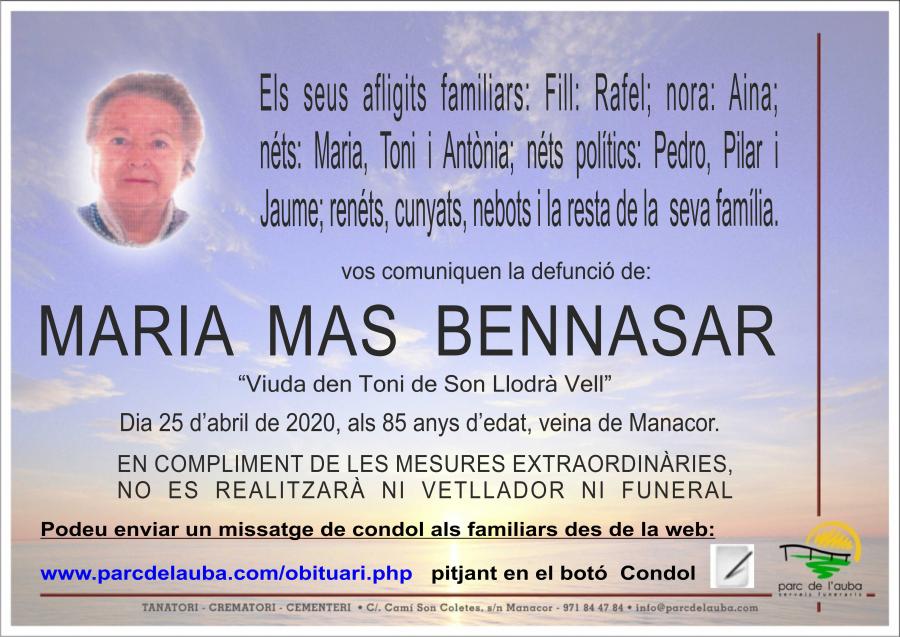 MARIA MAS BENNASAR