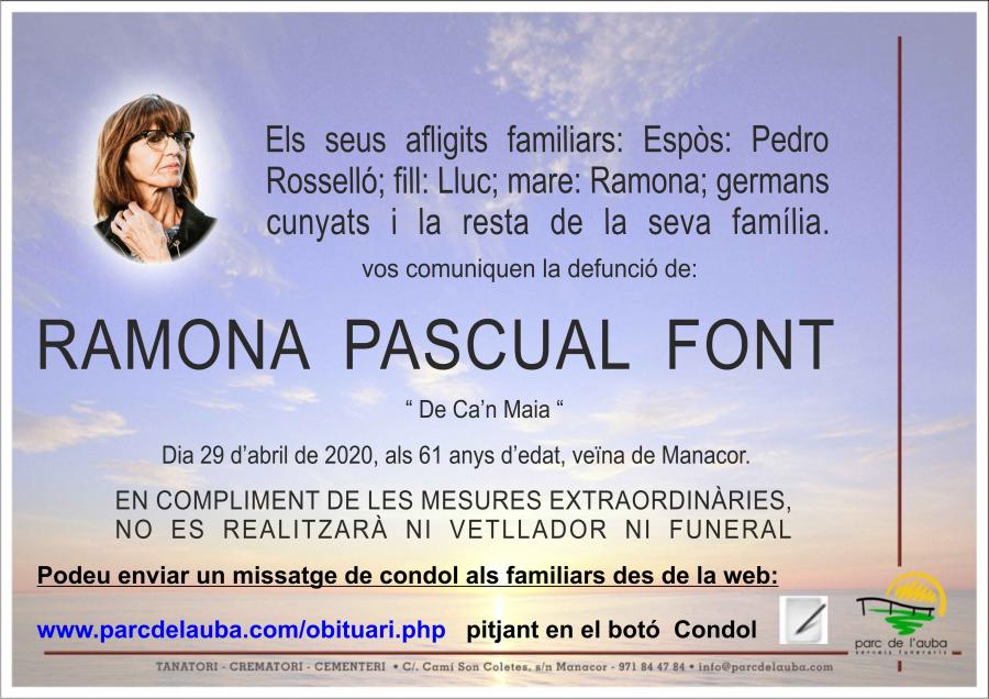 RAMONA  PASCUAL FONT