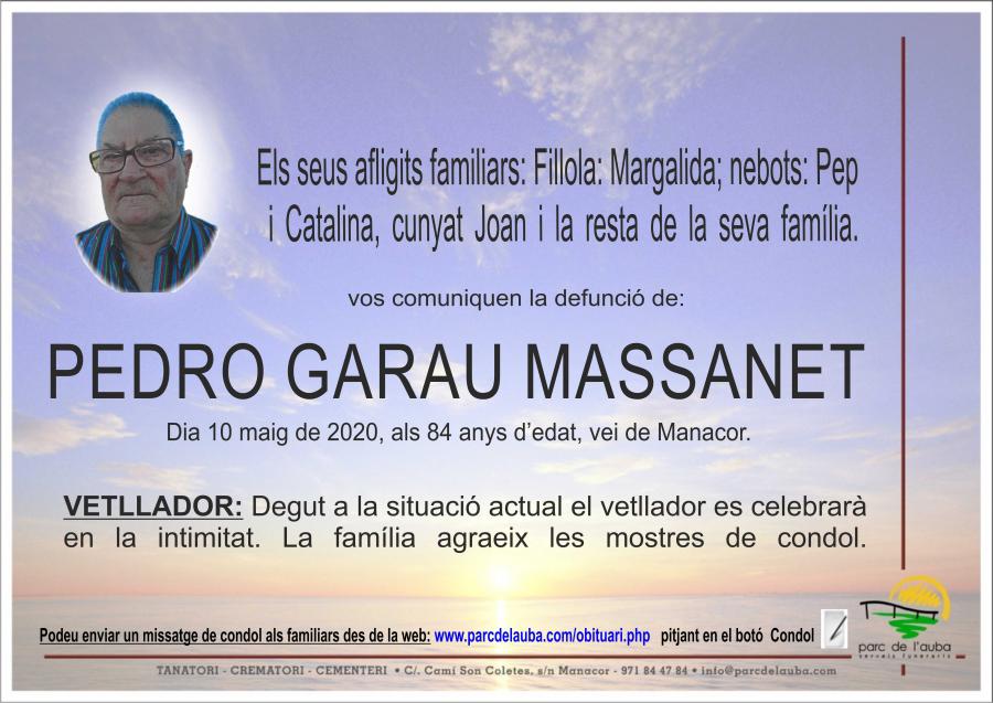 PEDRO GARAU MASSANET