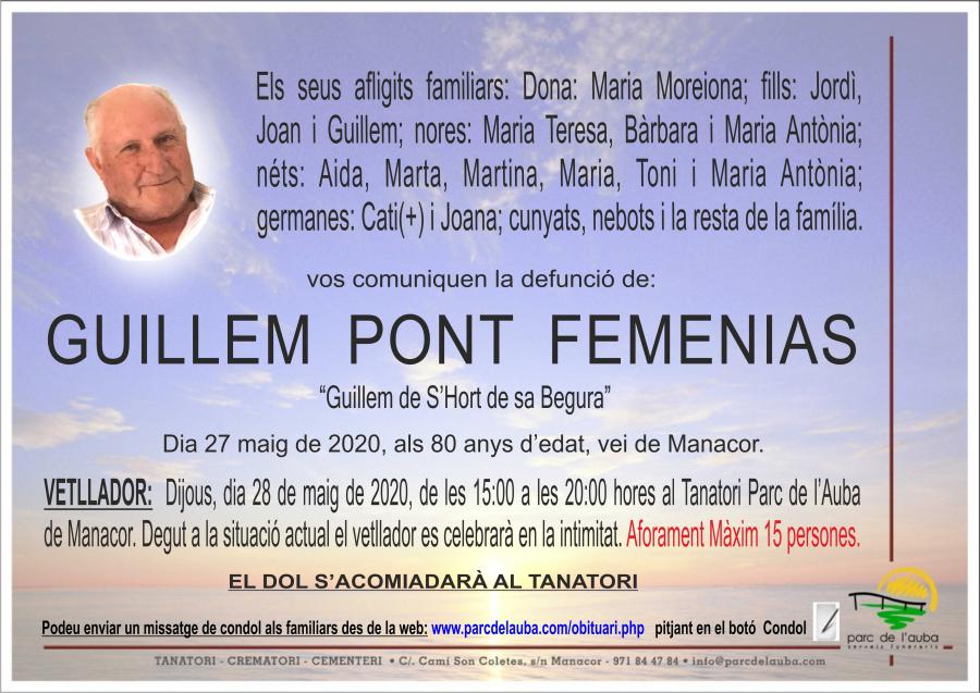 GUILLEM PONT FEMENIAS