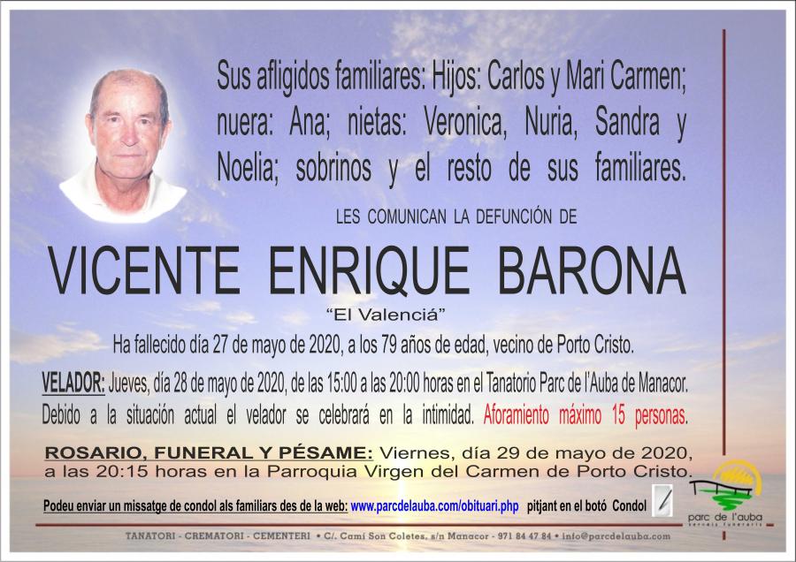 VICENTE ENRIQUE BARONA