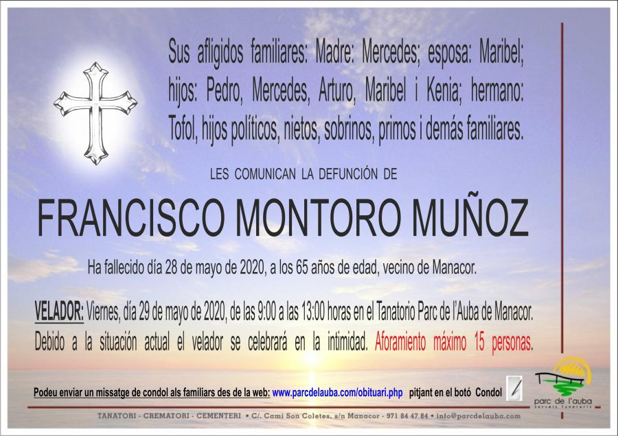 FRANCISCO MONTORO MUÑOZ