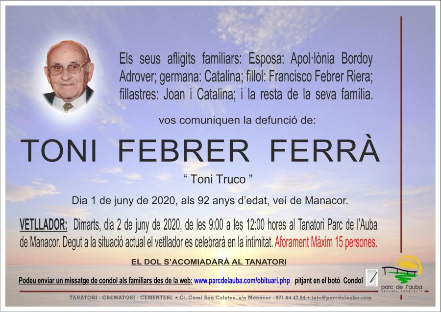TONI FEBRER FERRÀ