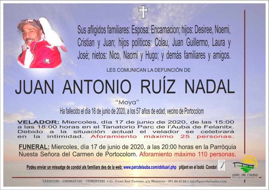 JUAN ANTONIO RUÍZ NADAL