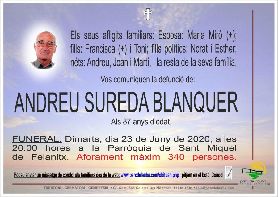 ANDREU SUREDA BLANQUER