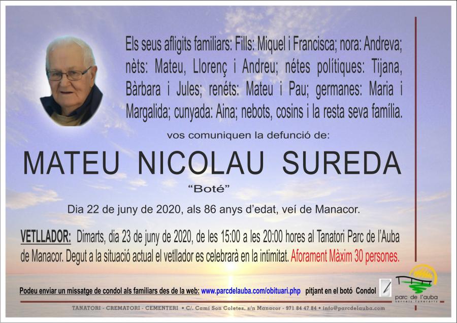 MATEU NICOLAU SUREDA