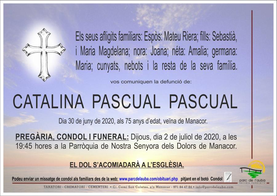 CATALINA PASCUAL PASCUAL