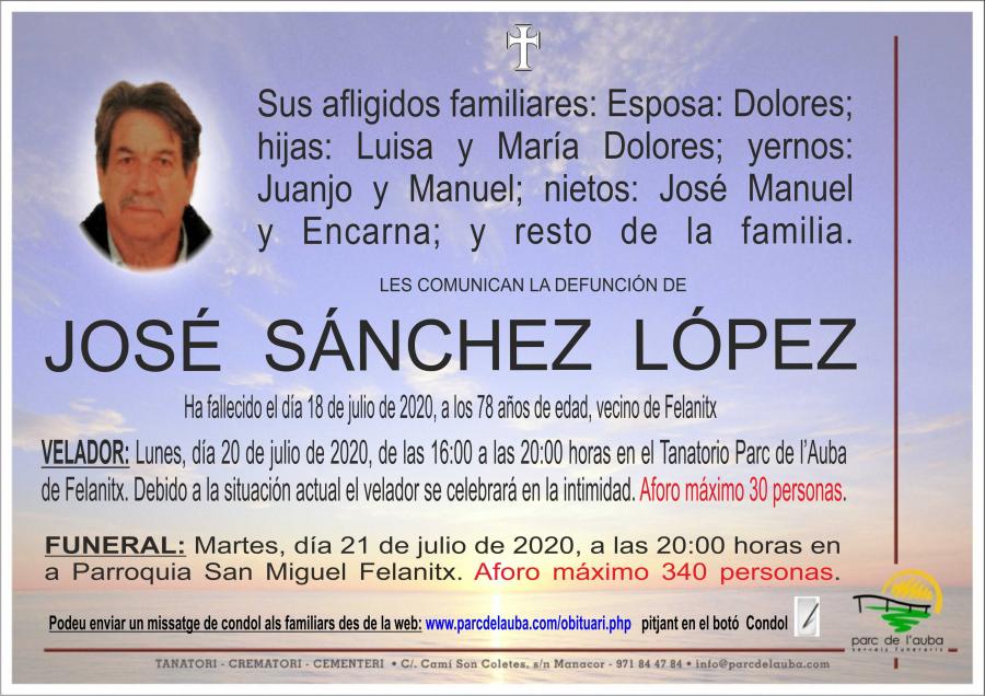 JOSÉ SANCHEZ LÓPEZ