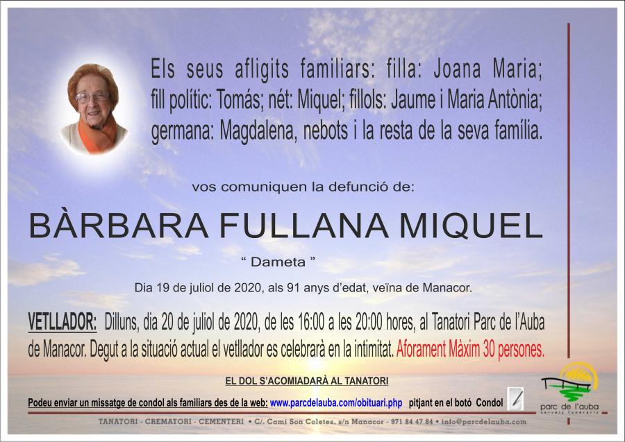 BÀRBARA FULLANA MIQUEL