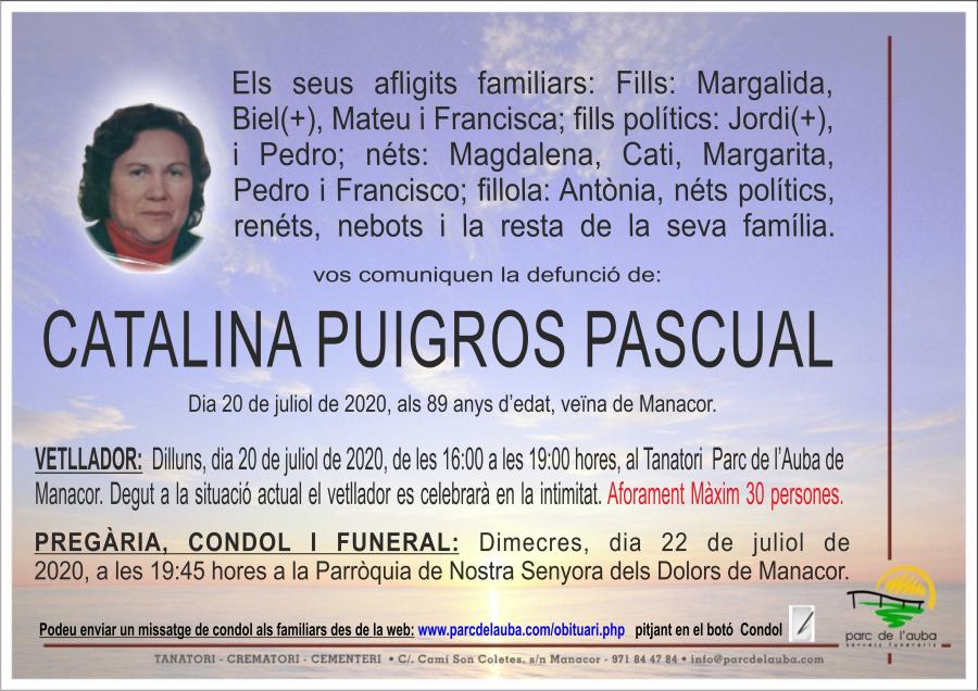 CATALINA PUGROS PASCUAL