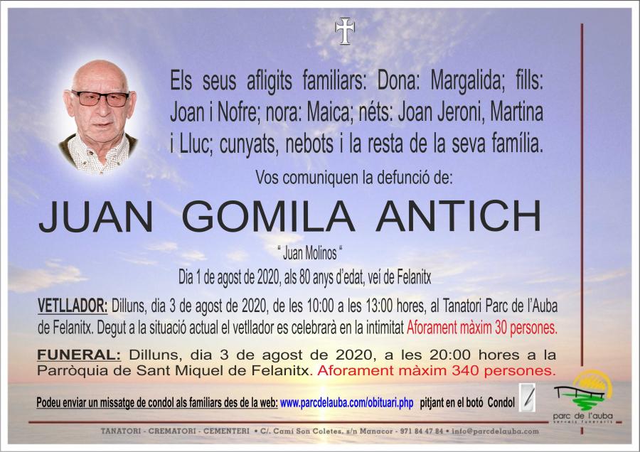 JUAN GOMILA ANTICH