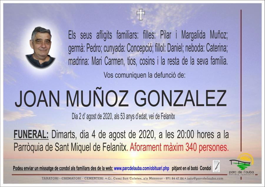 JOAN MUÑOZ GONZALEZ