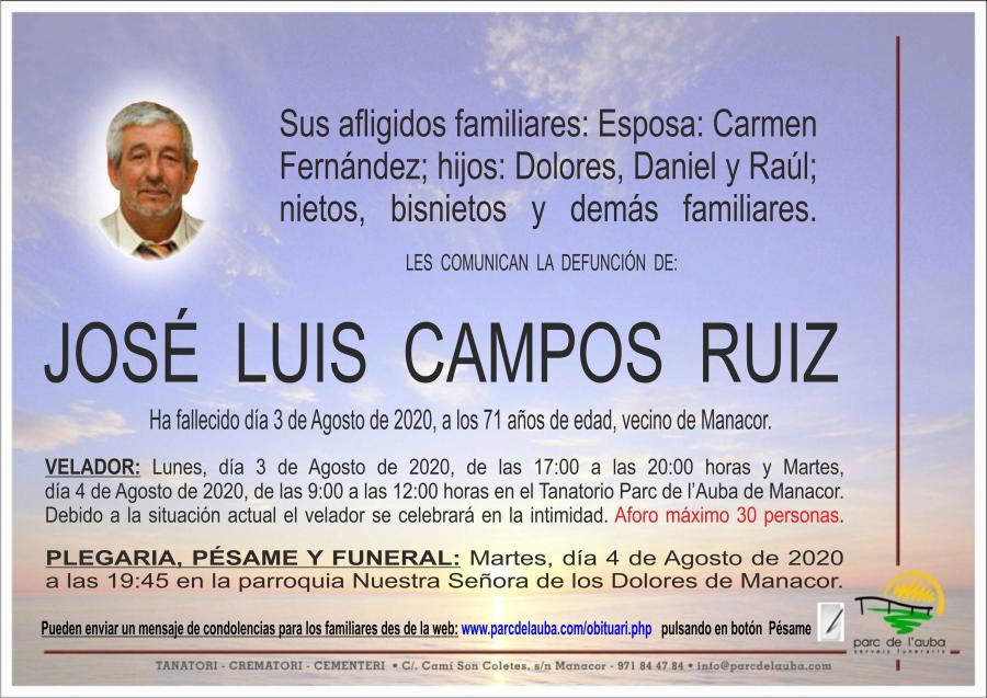 JOSÉ LUIS CAMPOS RUIZ