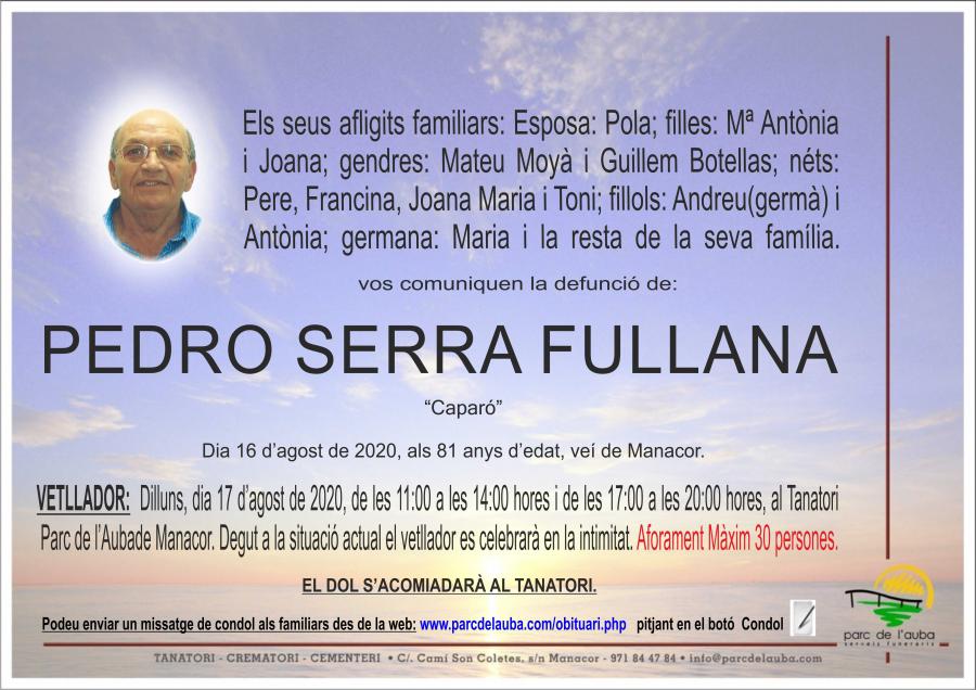 PEDRO SERRA FULLANA