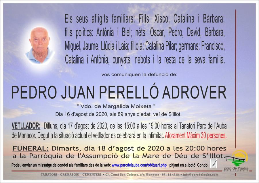 PEDRO JUAN PERELLÓ ADROVER