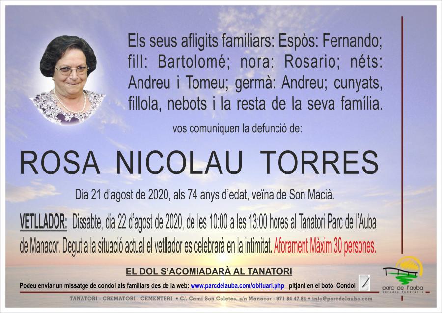 ROSA NICOLAU TORRES