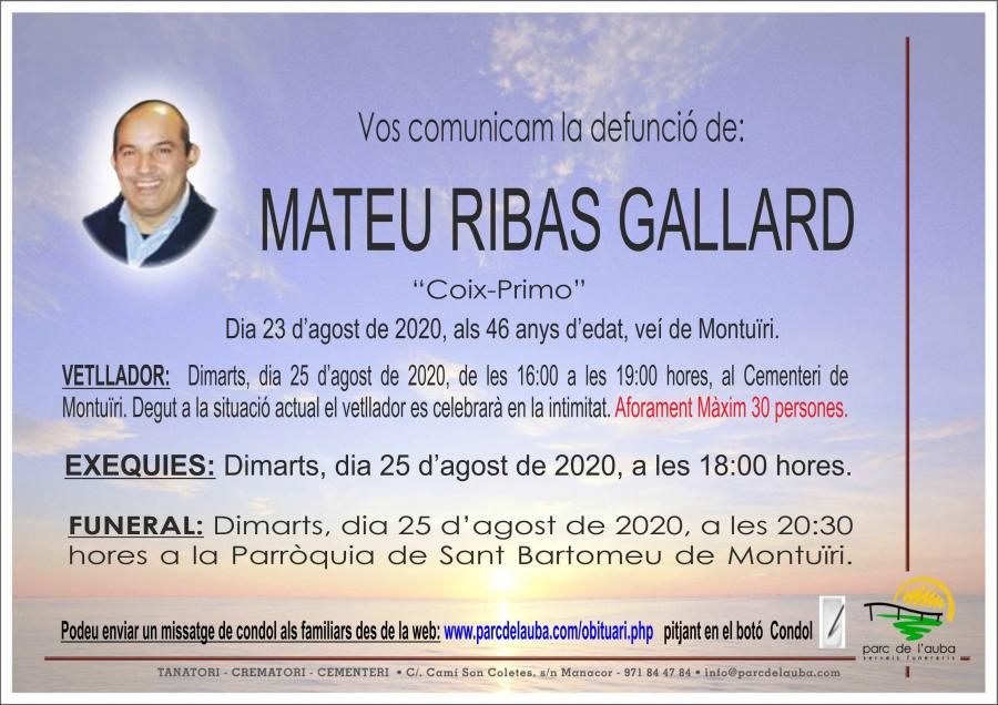 MATEU RIBAS GALLARD