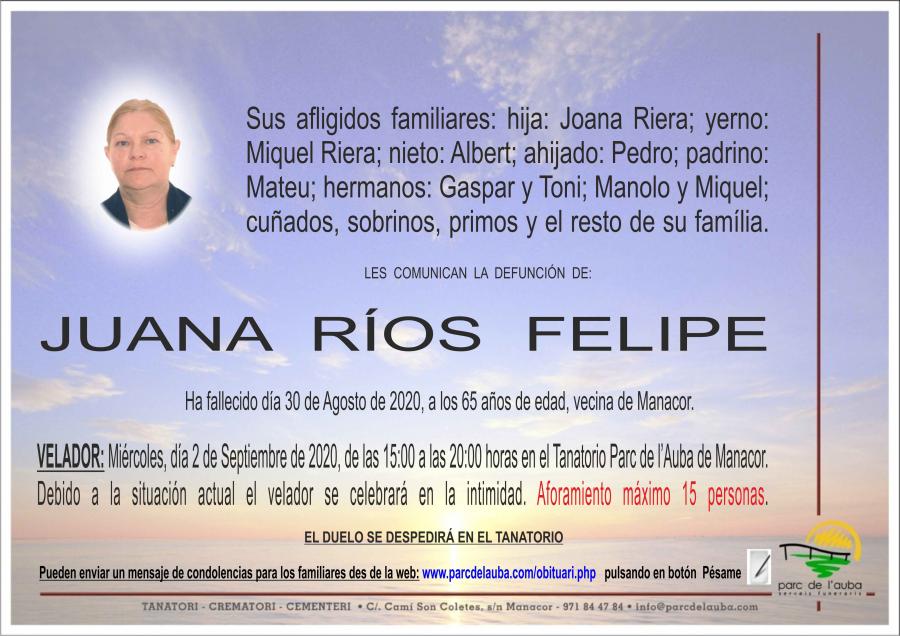 JUANA RIOS FELIPE