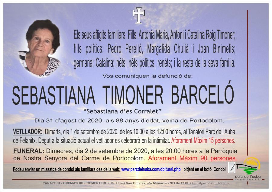 SEBASTIANA  TIMONER BARCELO