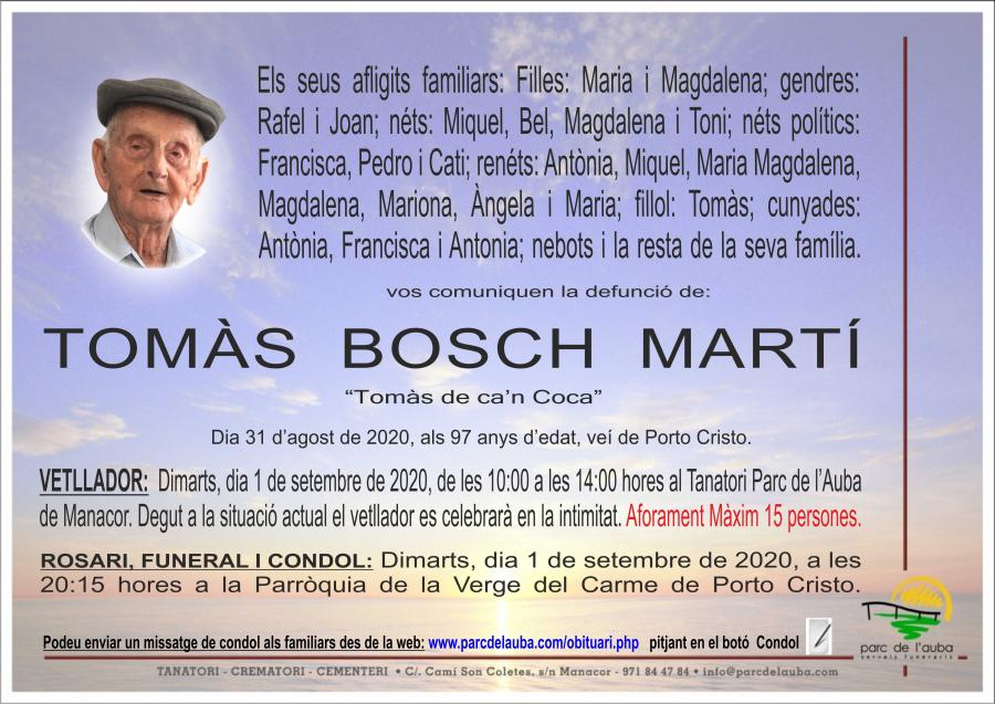 TOMÀS BOSCH MARTÍ