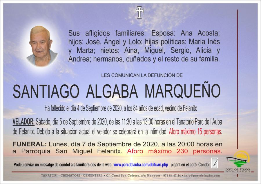 SANTIAGO ALGABA MARQUEÑO