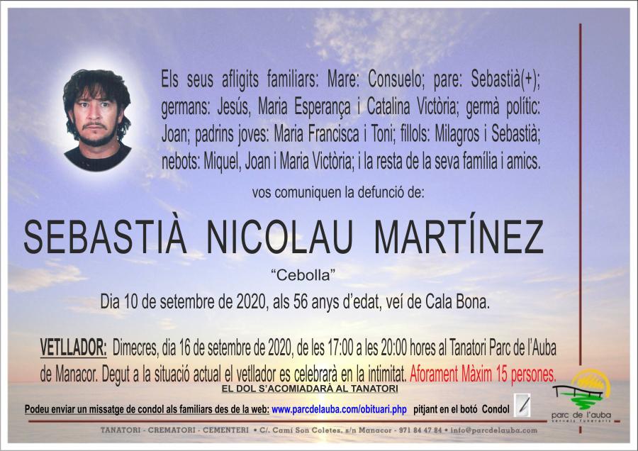 SEBASTIÀ NICOLAU MARTÍNEZ