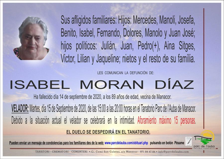 ISABEL MORAN DÍAZ
