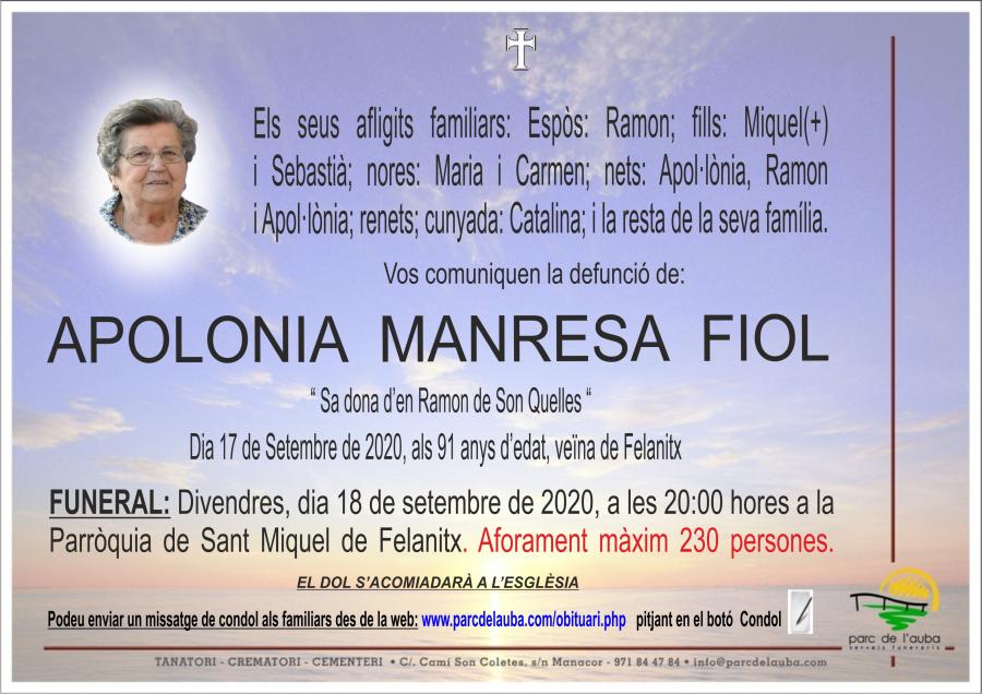 APOLONIA  MANRESA FIOL