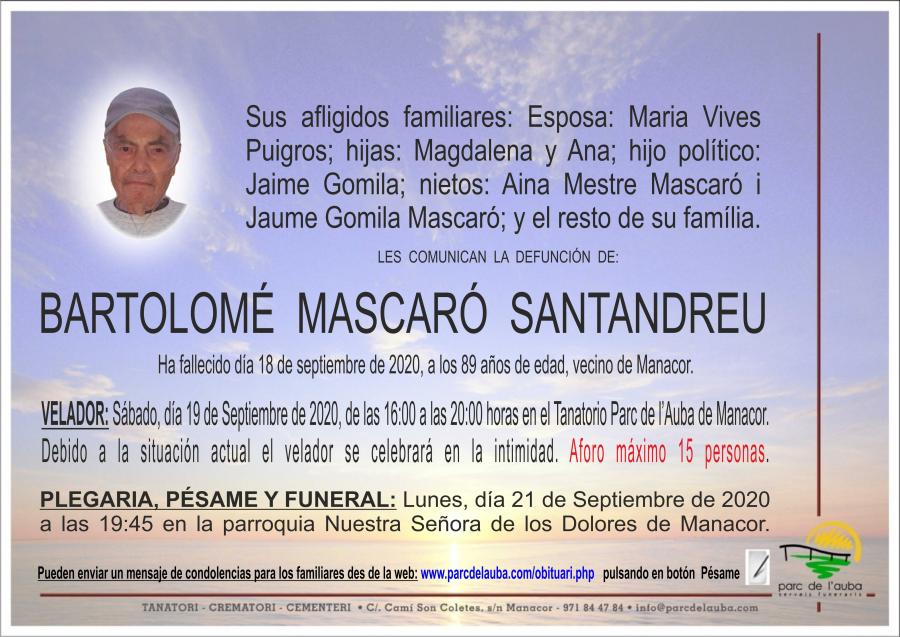 BARTOLOMÉ MASCARÓ SANTANDREU